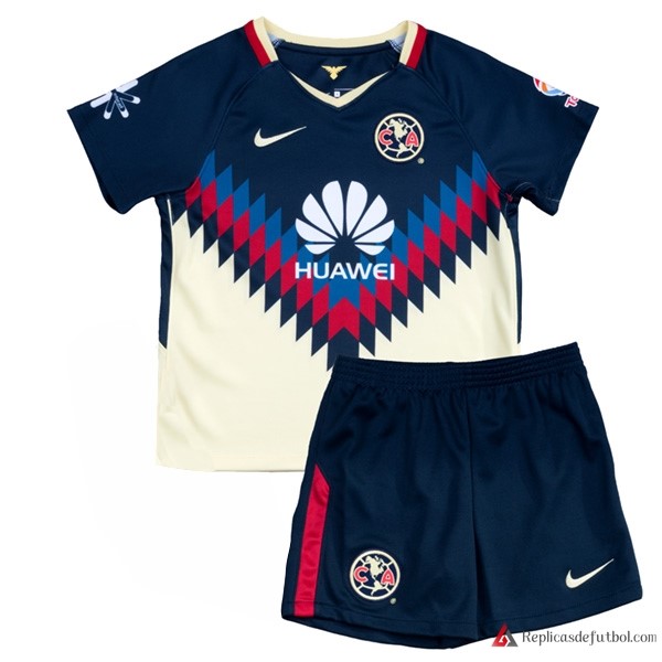 Camiseta Club America Primera equipación Niños 2017-2018 Amarillo Azul